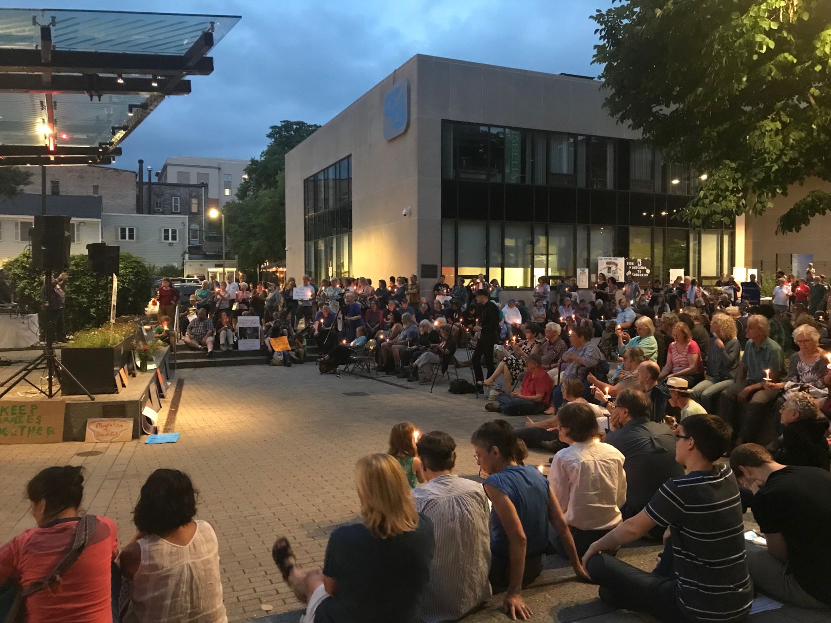Lights for Liberty vigil